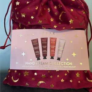 Elle Hand Cream Set with Red and Gold Accent bag